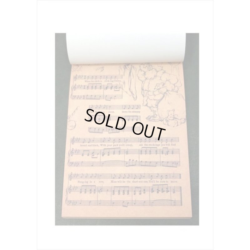 画像5: ざっくりメモ帳＊楽譜＊ペーパーセット＊60枚＊海外製