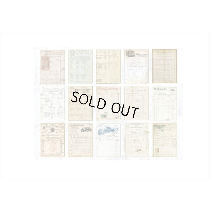 画像9: ざっくりメモ帳＊伝票＊ペーパーセット＊60枚＊海外製