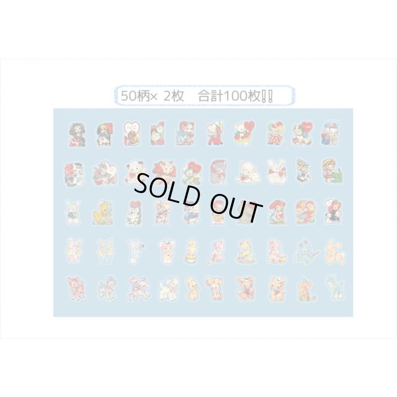 画像9: キュートアニマル＊大きめ＊透明シール＊100枚＊海外製