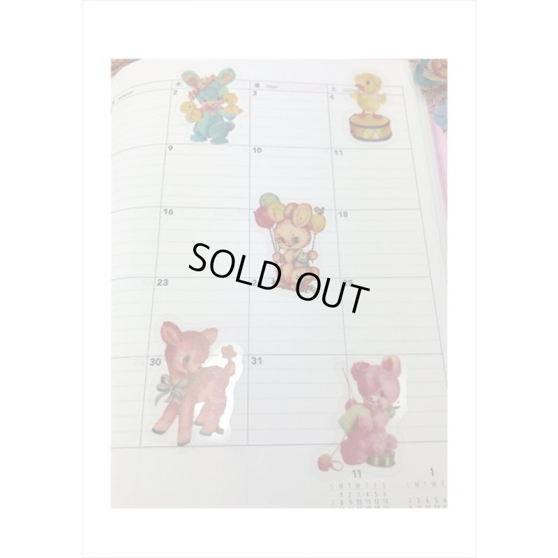 画像6: キュートアニマル＊大きめ＊透明シール＊100枚＊海外製