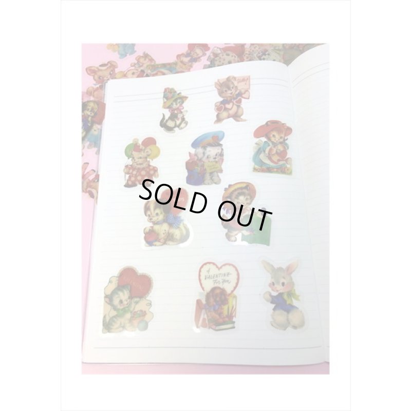 画像5: キュートアニマル＊大きめ＊透明シール＊100枚＊海外製