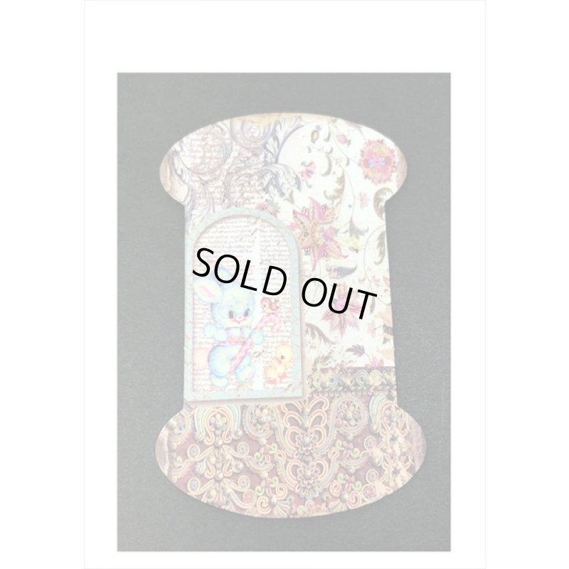 画像3: 糸巻き型＊アニマルコラージュ＊ペーパーセット＊持ち手付き＊30枚＊海外製