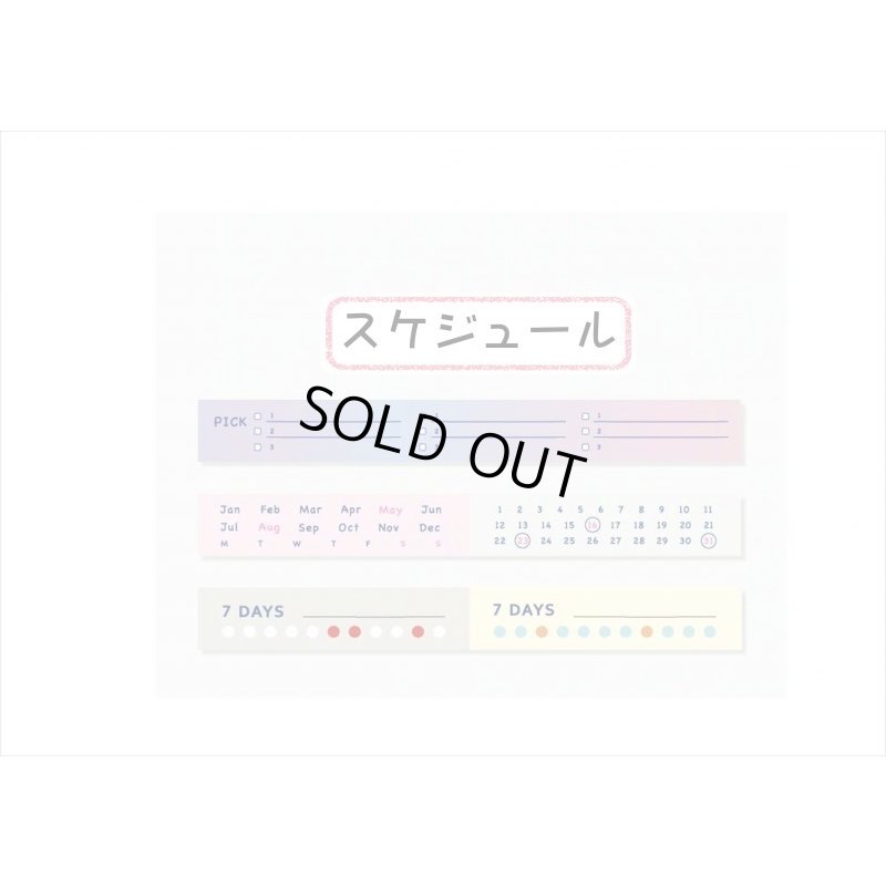 画像3: スケジュール♪　マステ３巻セット　海外製　クリックポスト不可