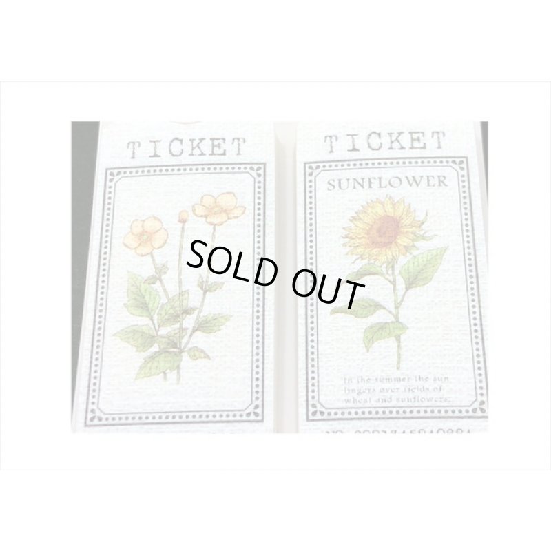 画像4: チケットタグ帳＊フラワー＊48カット分＊海外製