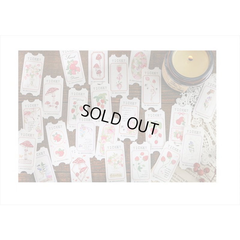 画像7: チケットタグ帳＊くだもの・ボトル＊48カット分＊海外製