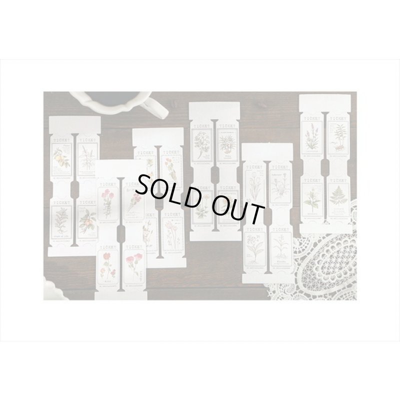 画像6: チケットタグ帳＊フラワー＊48カット分＊海外製