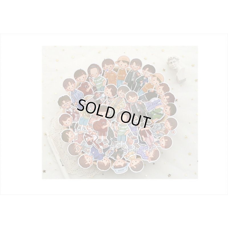 画像11: 男の子の春夏秋冬＊冬＊人物＊防水＊台紙も使える大きいシール＊20枚♪＊海外製