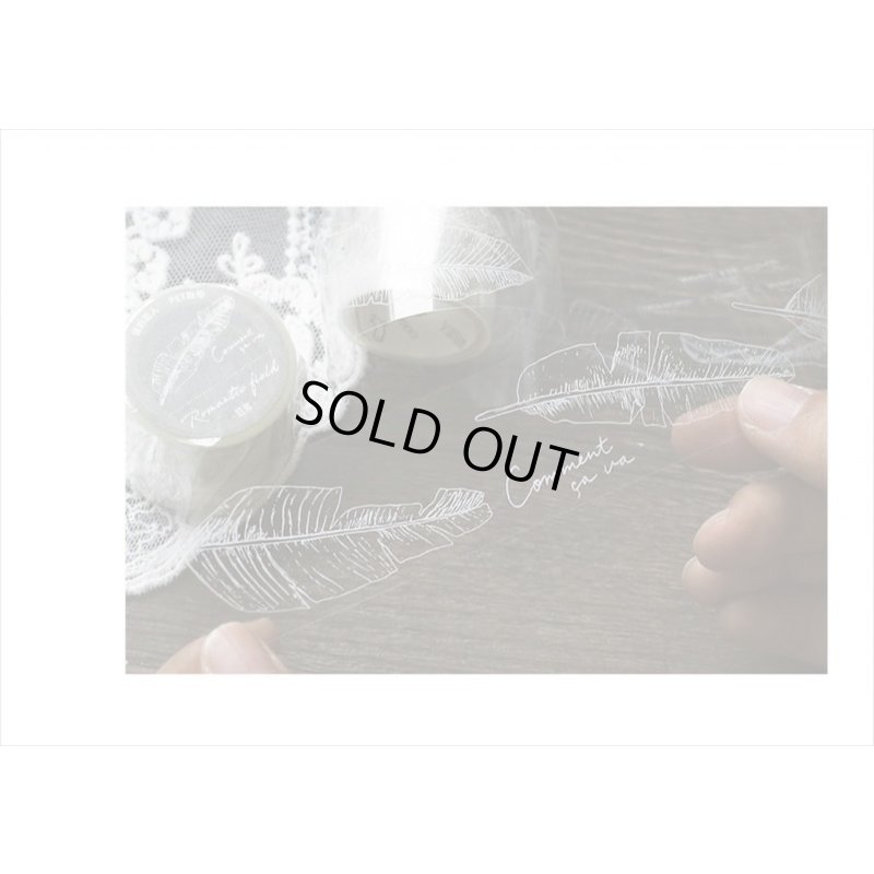 画像13: 芭蕉　透明マステ　PETテープ　はく離式　海外製　クリックポスト不可