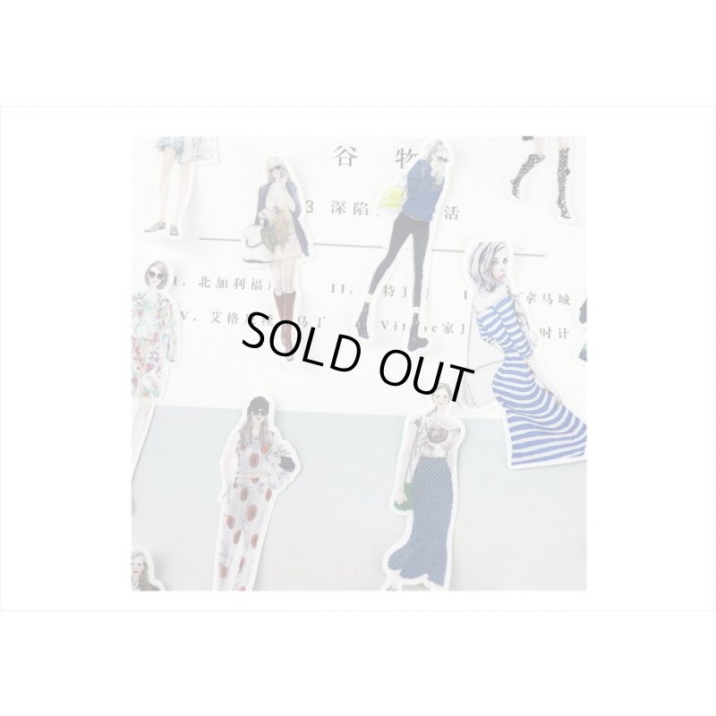 画像5: ファッションモデル＊女の子＊人物シール＊23枚＊海外製