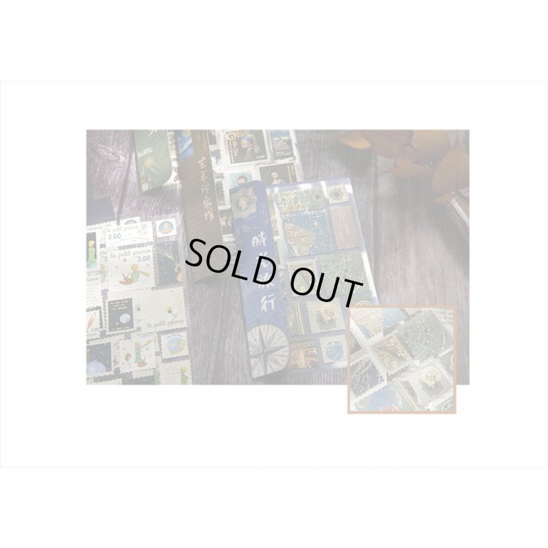 画像11: 金箔＊切手型シール＊絵画風＊2シート＊海外製