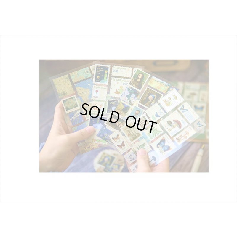 画像11: 金箔＊切手型シール＊星の王子さま＊2シート＊海外製