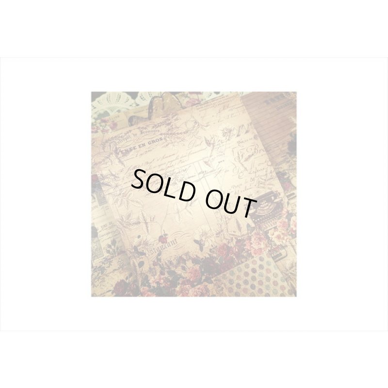 画像8: 紙モノ好きにはたまらない＊アンティークローズ🌹＊パターンペーパー＊24枚＊海外製