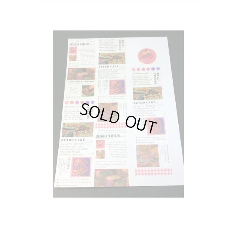 画像6: トレペがマステになった♪ピンク＊レトロケーキ＊はく離式＊海外マステ　クリックポスト不可