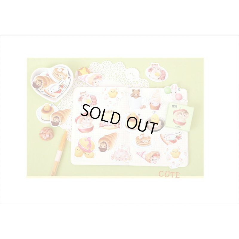 画像6: おやつになってみた🐭🦆＊光沢＊フレークシール＊45枚＊箱入り＊海外製