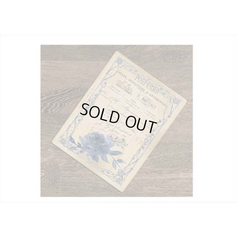 画像5: コラージュに最適♪ブルーフラワー＊大きいシールセット＊4枚＊海外製