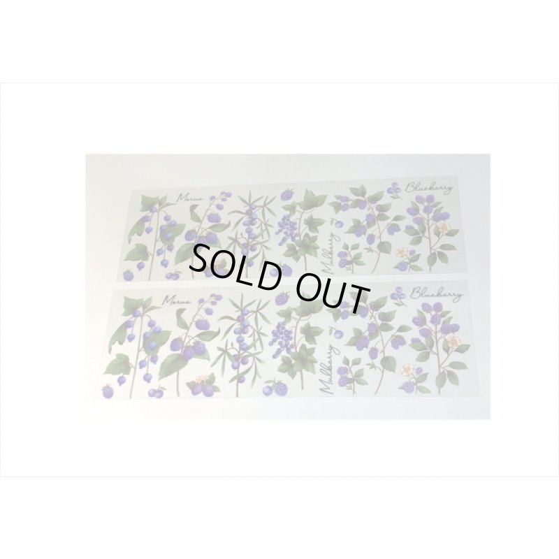 画像3: 3種の果物＊苺＆桃＆ブルーベリー＊防水＊透明シール＊海外製