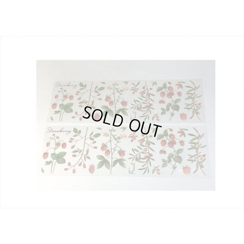 画像4: 3種の果物＊苺＆桃＆ブルーベリー＊防水＊透明シール＊海外製