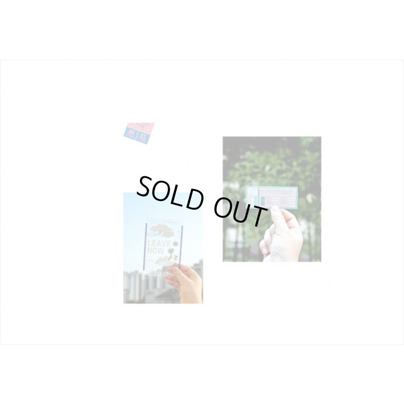 画像11: トラベルステッカー＊ブルーの航空券＊防水＊光沢シール＊海外製