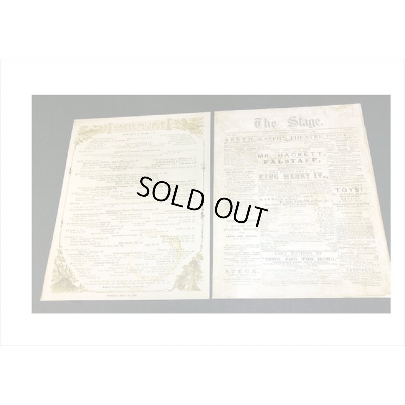 画像3: トレペ入りペーパーセット＊メニュー表＊柄違い8枚＊海外製