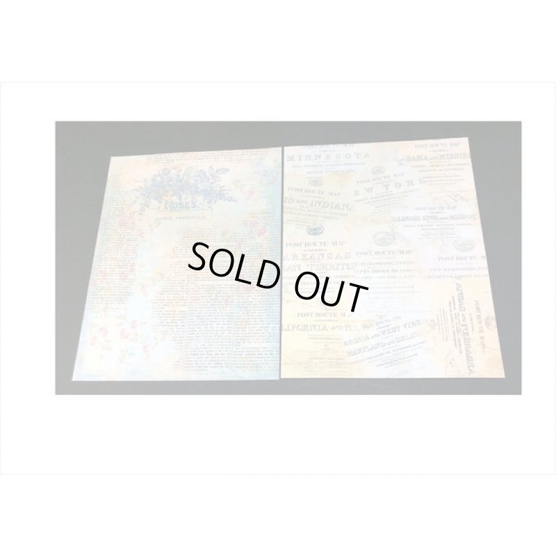 画像4: トレペ入りペーパーセット＊ポストカード＊柄違い8枚＊海外製