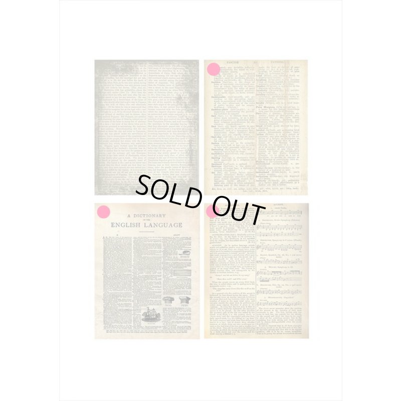 画像3: トレペ入りペーパーセット＊辞書＊柄違い8枚＊海外製