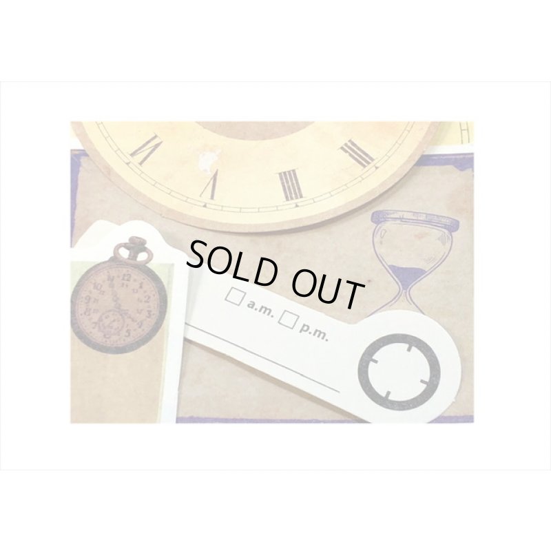 画像4: 封筒入り♪アンティーク時計＊ダイカットペーパーセット＊30枚＊海外製