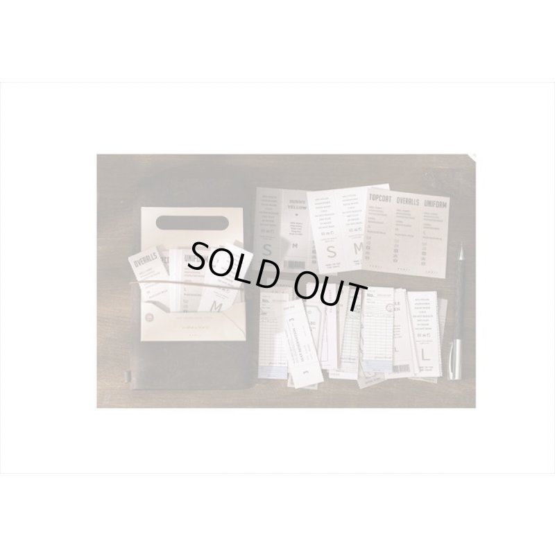 画像9: バッグ式♪衣類タグ・ベージュ＊ミシン目入り＊トレペも入ったペーパーセット＊20シート＊海外製