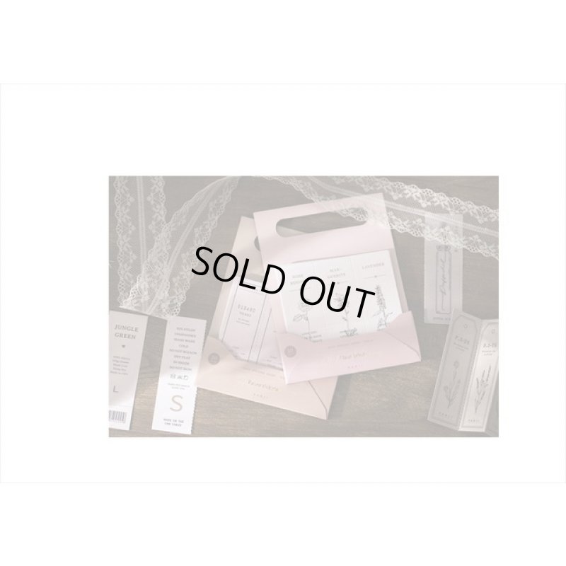 画像10: バッグ式♪植物・ピンク＊ミシン目入り＊トレペも入ったペーパーセット＊20シート＊海外製