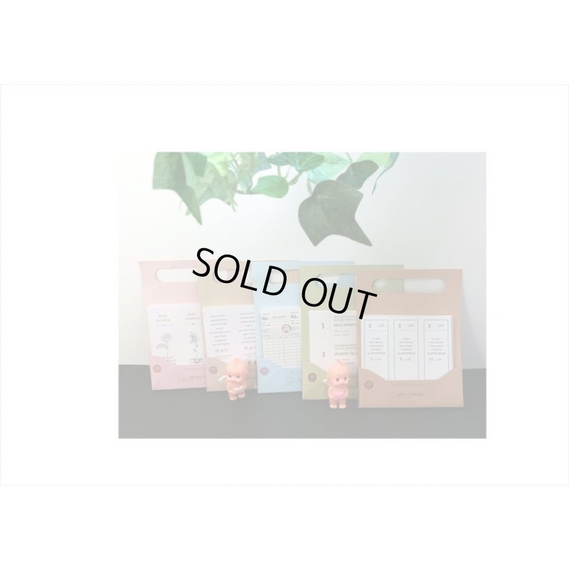 画像12: バッグ式♪Life・ブルー＊ミシン目入り＊トレペも入ったペーパーセット＊20シート＊海外製