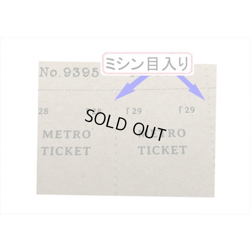 画像5: バッグ式♪レトロチケット・ブラウン＊ミシン目入り＊トレペも入ったペーパーセット＊20シート＊海外製