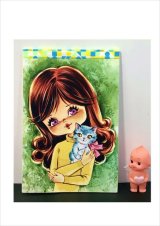 ねこガール🐱メモ帳＊ハート型シール特典付き＊アニマルガール💓オリジナル