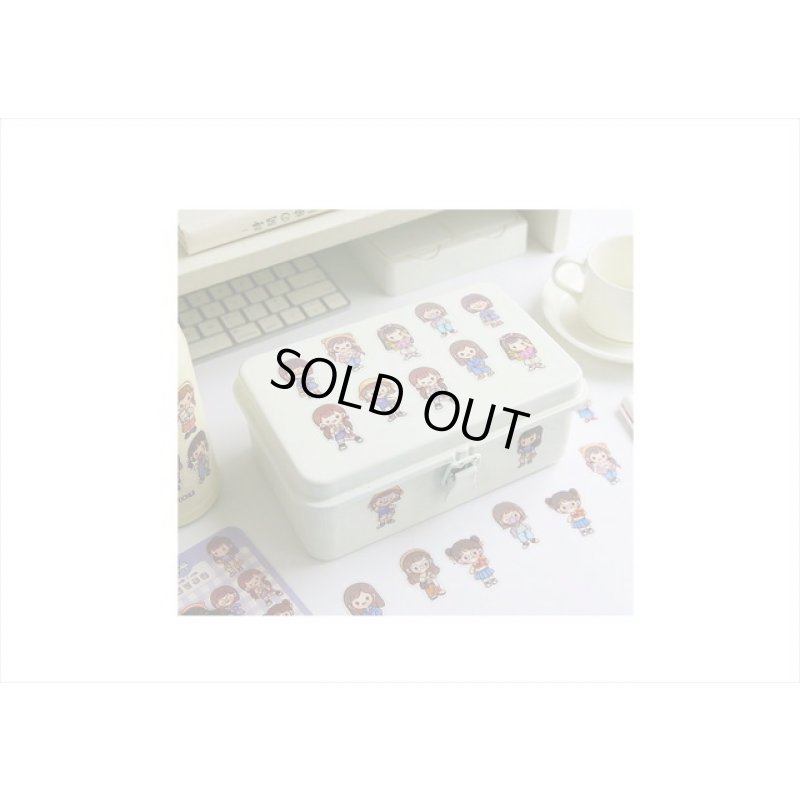 画像9: 7色の女の子＊イエロー＊防水＊PET＊ダイカットシール＊40枚＊海外製