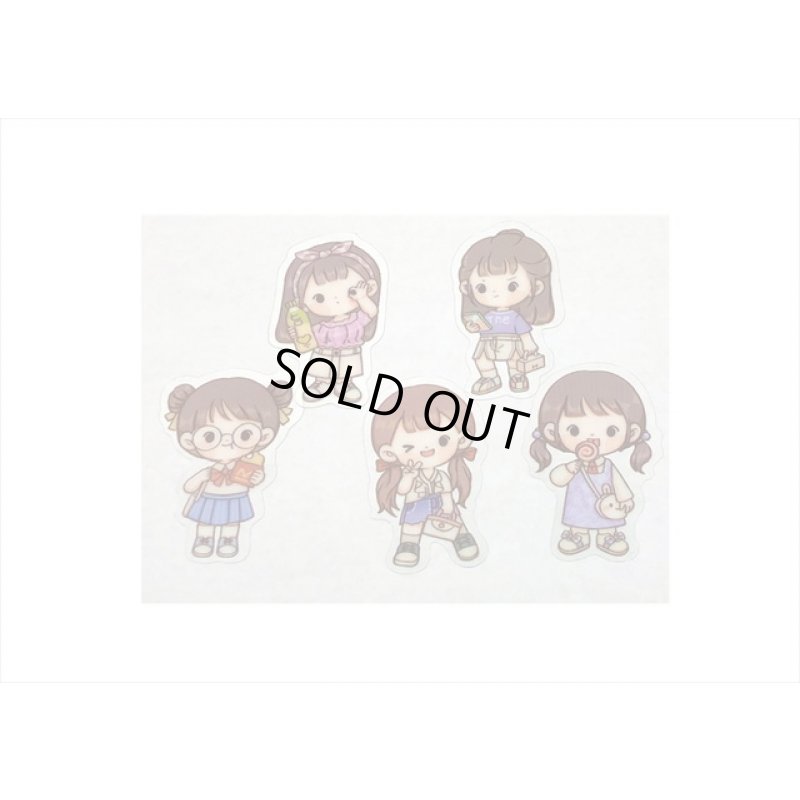 画像3: 7色の女の子＊パープル＊防水＊PET＊ダイカットシール＊40枚＊海外製