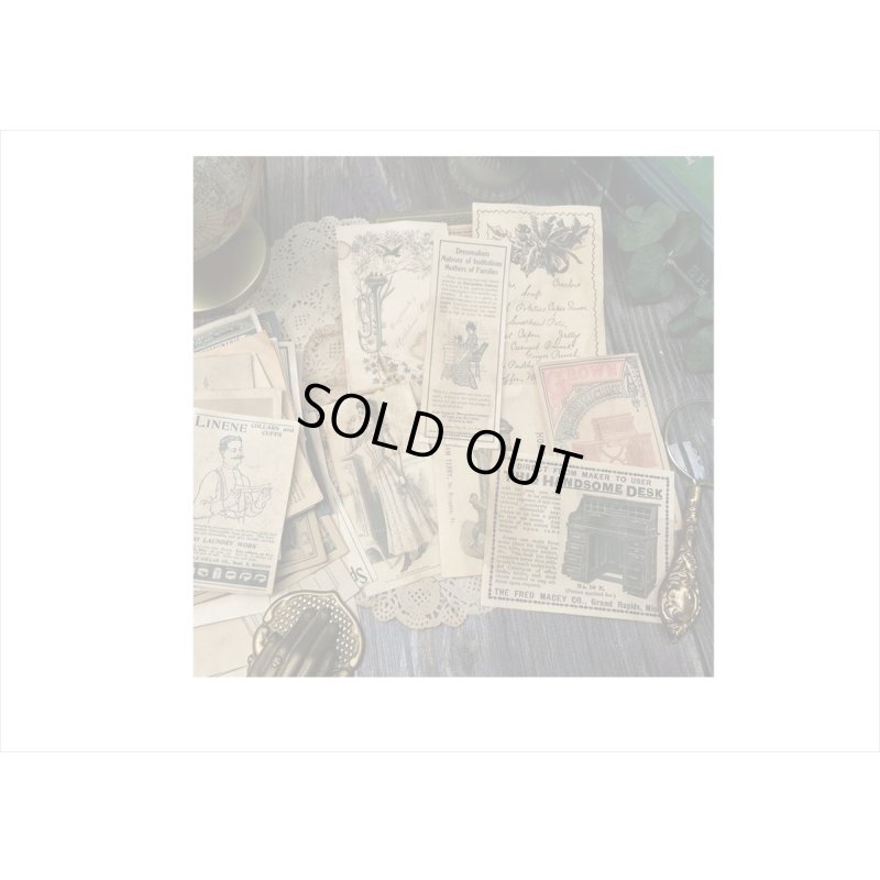 画像8: コーヒー染め☕ペーパーセット＊レースペーパー＊クラフト封入り＊41点＊海外製