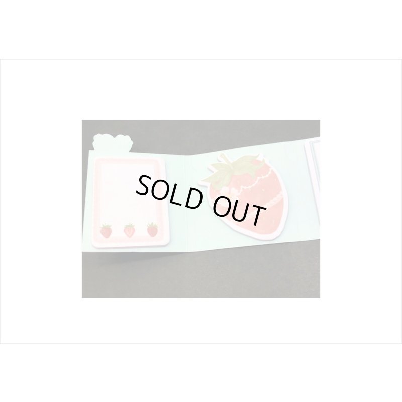 画像4: パタパタ付箋🍓苺だらけ🍓グリーン＊6種類＊120枚＊海外製