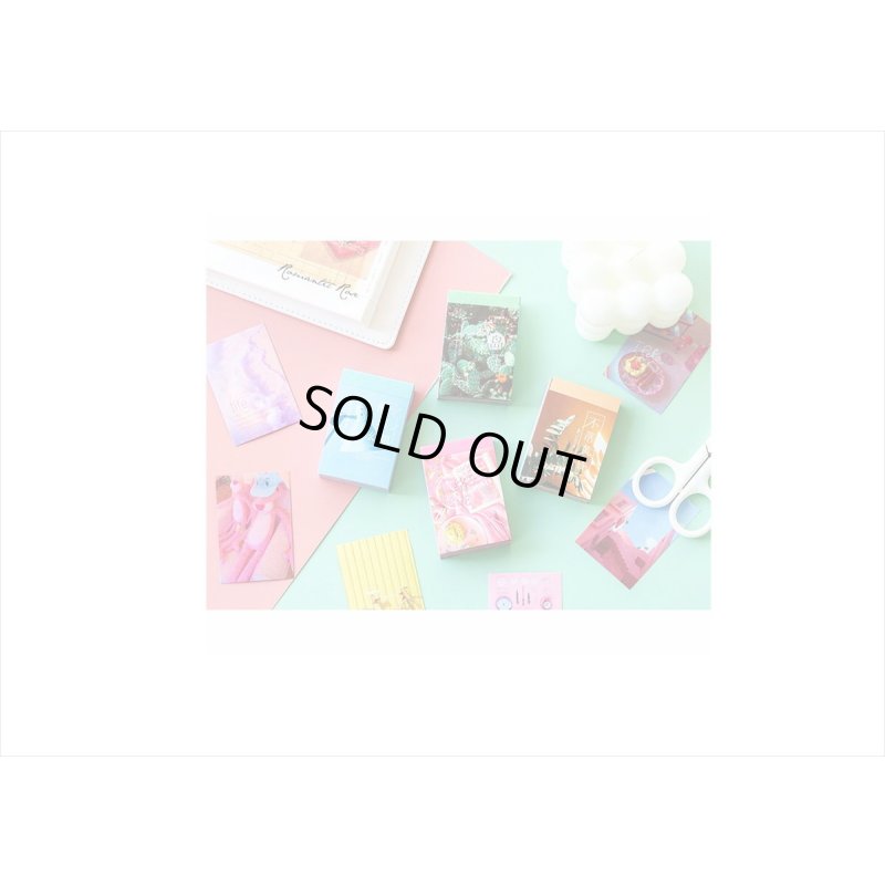 画像8: ちび＊和紙シールブック＊青のファンタジー＊50枚＊ 海外製