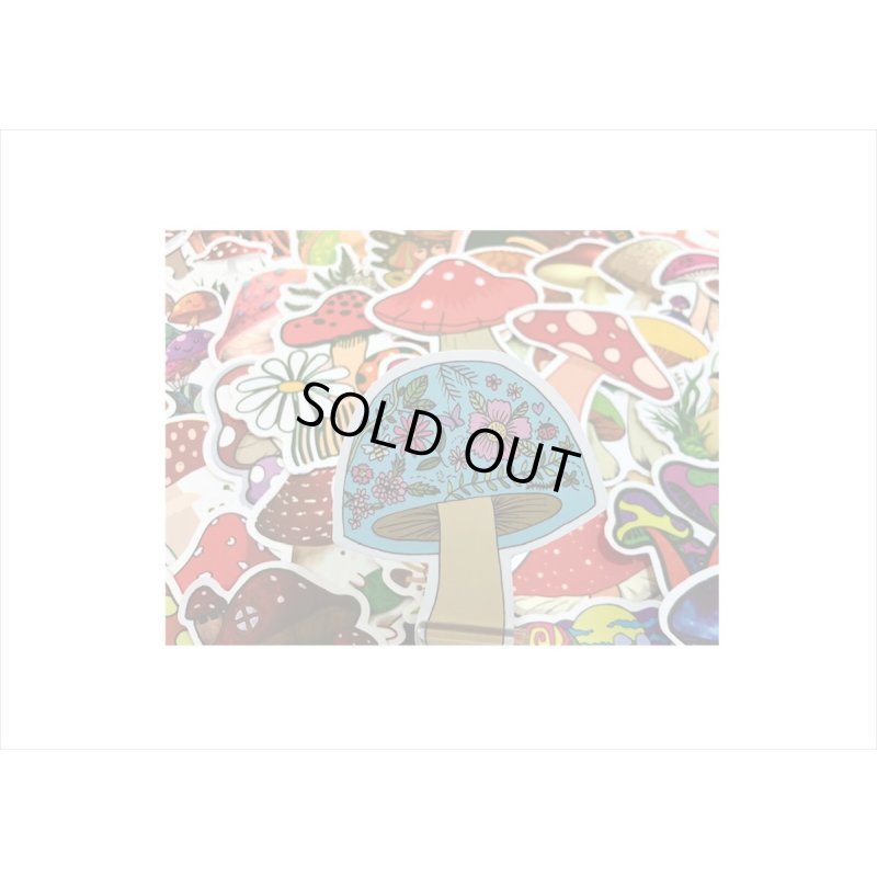 画像3: 100枚💓柄違い＊きのこ🍄大きめダイカットステッカー＊海外製