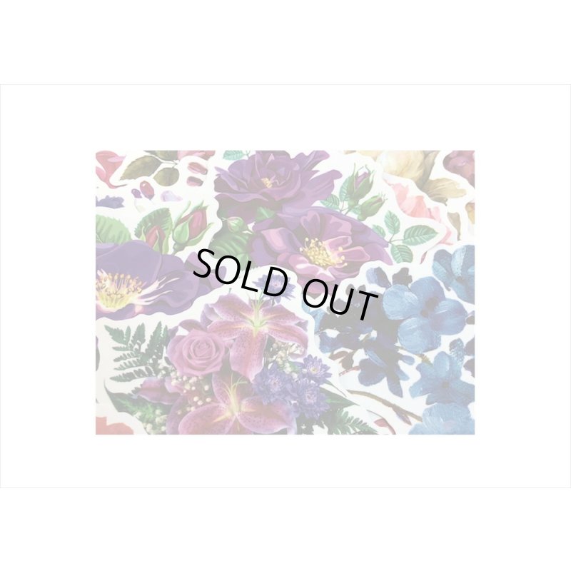 画像6: 100枚💓柄違い＊フラワー🌷大きめダイカットステッカー＊海外製