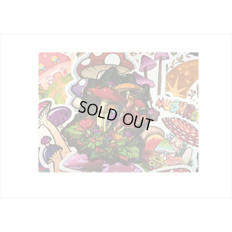 画像8: 100枚💓柄違い＊きのこ🍄大きめダイカットステッカー＊海外製