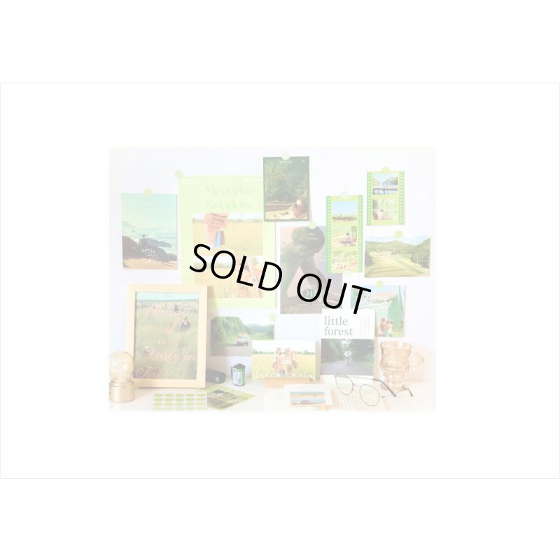 画像3: 大小いろいろペーパーセット＊風景 （グリーン）〇シール付き＊海外製