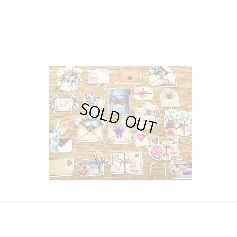 画像6: フラワーレター🌸防水シール＊21枚＊海外製