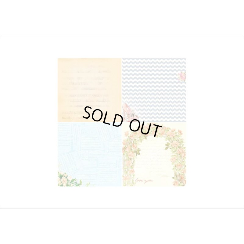 画像3: 紙モノ好きにはたまらない＊Love for ever＊パターンペーパー＊24枚＊海外製