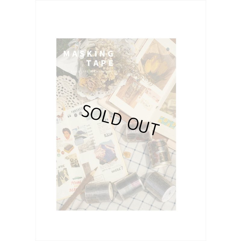 画像6: 透明PETテープ♪風の旅人＊はく離式＊海外マステ　クリックポスト不可