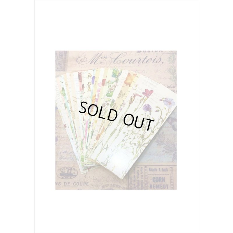 画像3: ブックマークにもなる♪フラワーミュージアム＊箱入り＊ペーパーセット＊30枚＊ 海外製