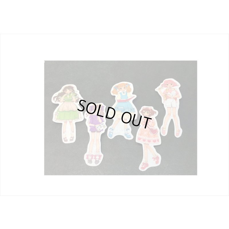 画像3: デコステッカー＊漫画少女＊女の子＊人物＊ダイカット＊和紙シール＊40枚＊海外製