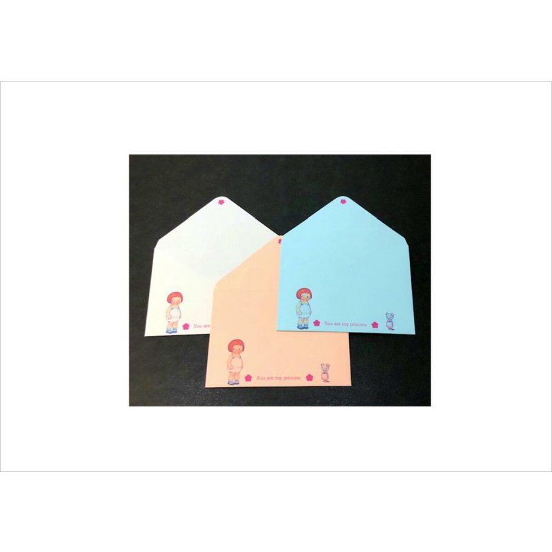 画像4: 着せ替え人形＊ミニ封筒セット＊5柄×3色＊オリジナル