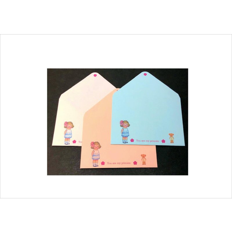 画像6: 着せ替え人形＊ミニ封筒セット＊5柄×3色＊オリジナル