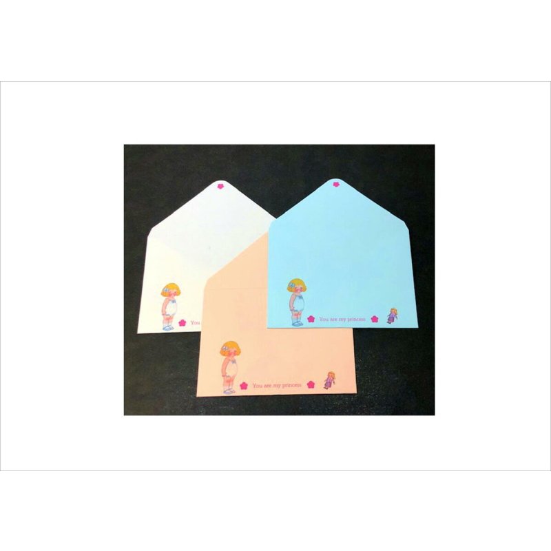 画像3: 着せ替え人形＊ミニ封筒セット＊5柄×3色＊オリジナル