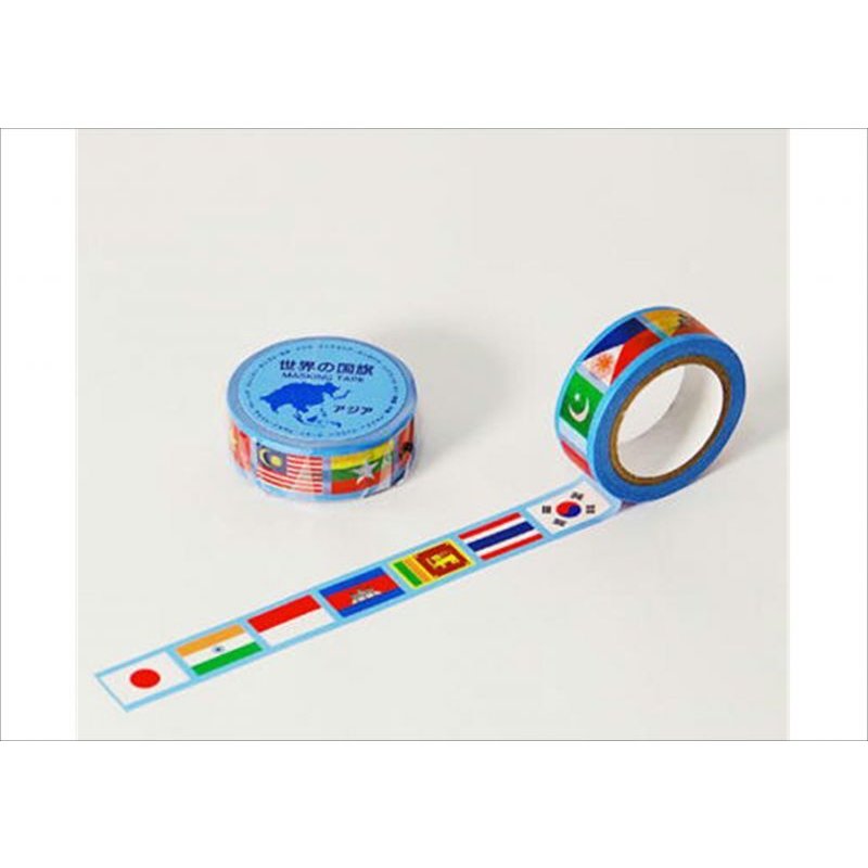 画像3: 世界の国旗　アジア　マスキングテープ