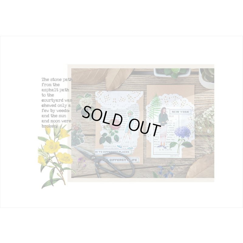 画像8: 防水＊植物いろいろ＊ホワイト・椿＊PETシール＊30枚＊海外製